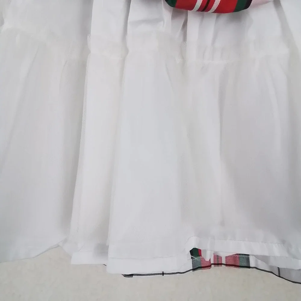 Carter's Baby Sleeveless Cotton Midi Dress Size‎ 18m Red White Green Plaid
